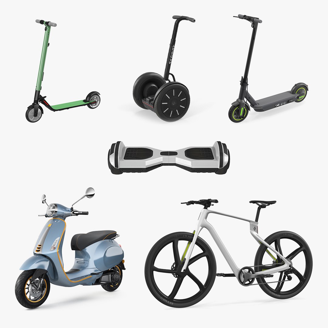 Two Wheel Electric Vehicles Collection 3 3D model preview