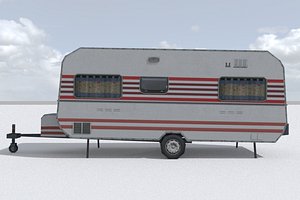 3D caravan games model
