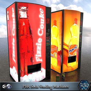 3d 3ds soda vending machines pbr