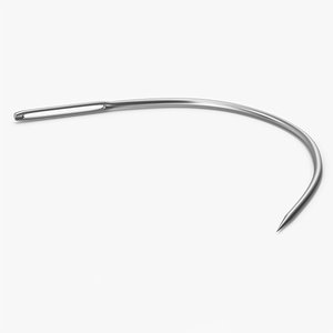 Curved Needle 3D model
