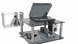 3D music center model