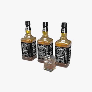 Jack Dennis Whiskey chilled 3D model