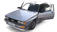 1981 Audi Coupe Quattro with interior Silver