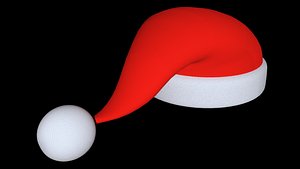 3D Santa Hat Pack Christmas Hat Collection PBR Texture model