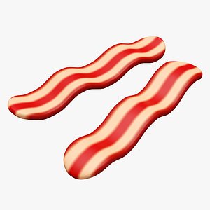 3D model Emoji Bacon 001