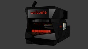 3D hydraulic pressed machine 3d model model
