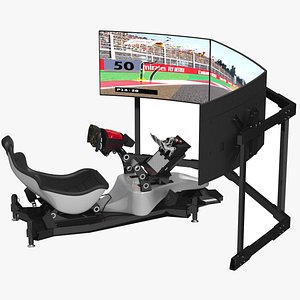 Formula 1 Racing Game Simulator Seat Triple Display 3D