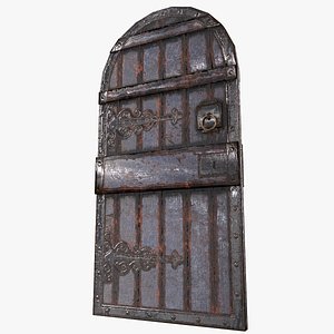 Medieval Castle Door 3 - Dungeon Door - PBR 4k Low Poly