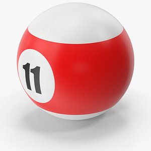 3D Pool And Snooker Ball 11 model