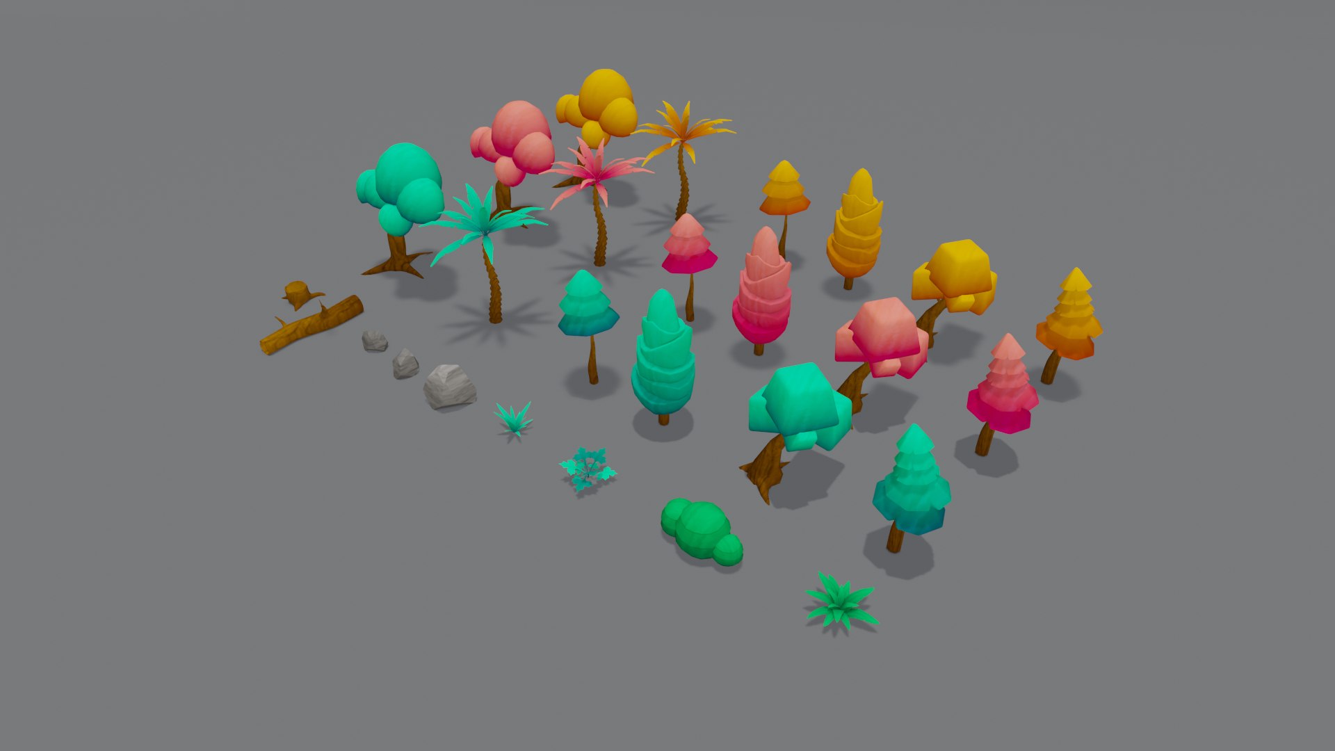 Nature game asset lowpoly model TurboSquid 2071058