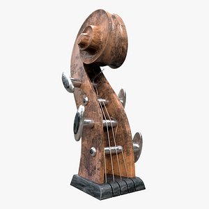 3D Detail of the violin model