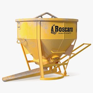 Empty Used Concrete Bucket