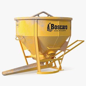 Empty Used Concrete Bucket