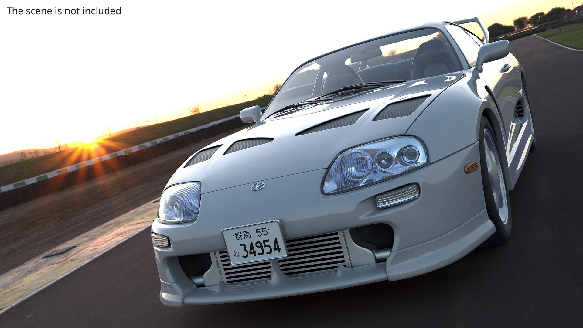 Toyota Supra 3000GT TRD Aero Coupe Silver 3D Model - TurboSquid