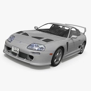 Toyota Supra 3000GT TRD Aero Coupe Silver 3D model