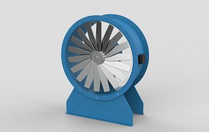 3D Axial Flow Fan 3D model