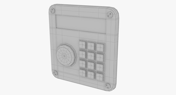 3D keypad lock model - TurboSquid 1354075