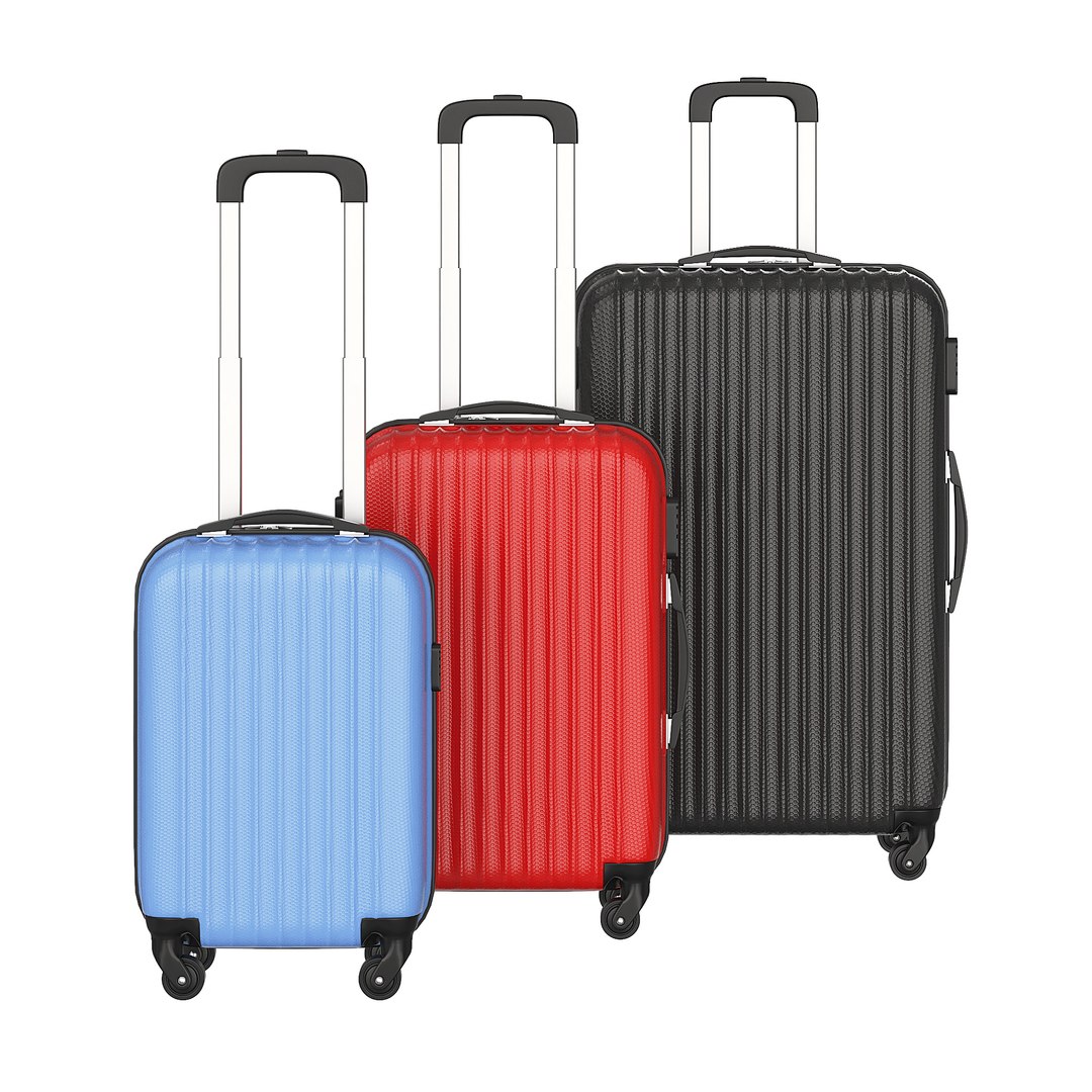 3D Model Suitcases M S - TurboSquid 1447356