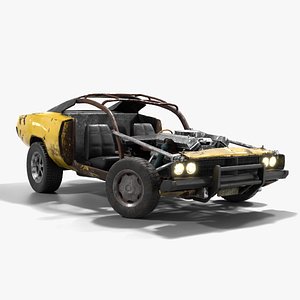 Muscle Car Half Life 2 High Poly 3D model