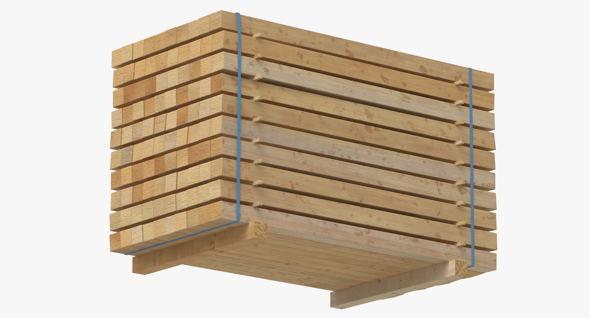 3D Model Cargo Timber Short Single And Stacked - TurboSquid 1978290