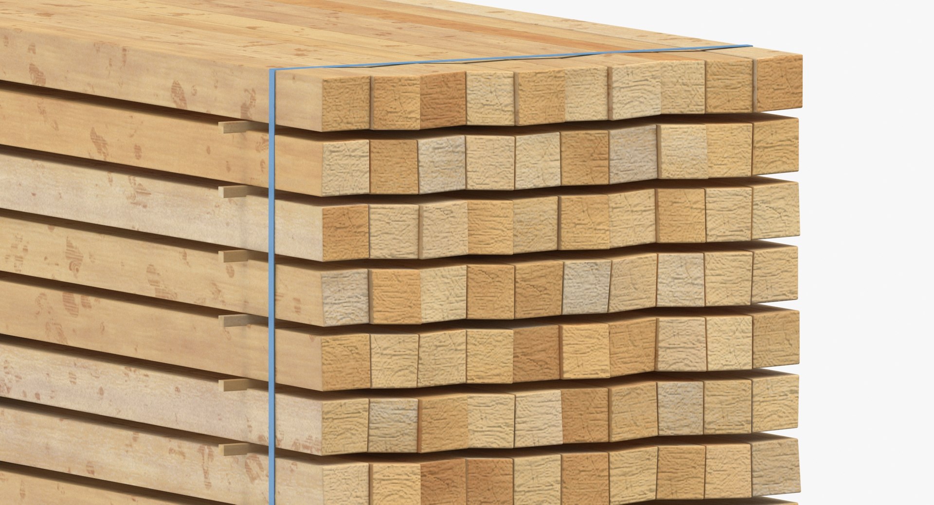3D Model Cargo Timber Short Single And Stacked - TurboSquid 1978290