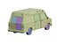 3D Stylized Cartoon Ambulance and Delivery Van 80s Low-poly