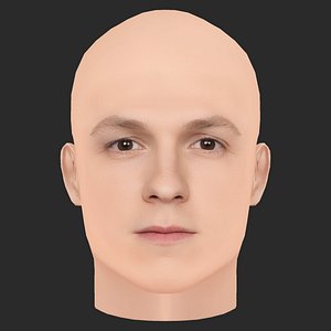 Low Poly Tom Holland Head 3D model