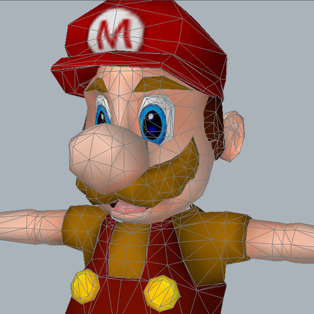 3d model super mario