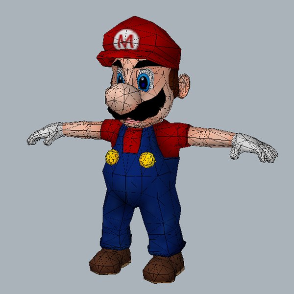 3d model super mario