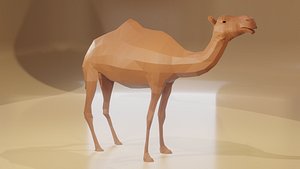 Dromedary Low Poly