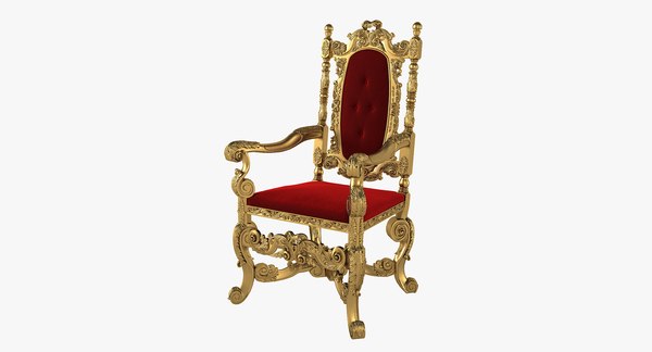 3D model english 1680 classic throne TurboSquid 1348762