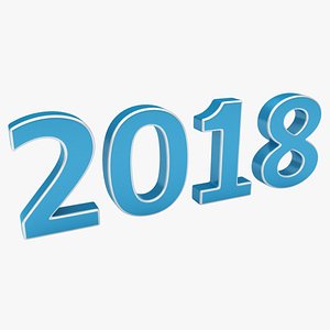 realistic new year 2018 model