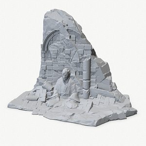 3D model Print Buddha Rock
