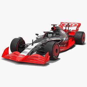 Audi Formula 1 Race Car Livery Concept for 2026 Season 3D model