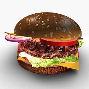 Special hamburger 3D model