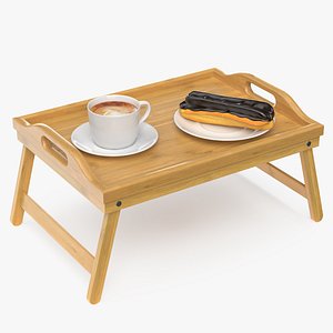 Bedside Table with Dessert Collection 3D model