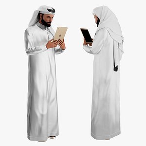 Arab Man with i pad