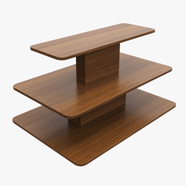 Rectangle Table Three Tier 3D model