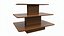 Table rectangulaire à trois niveaux