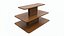 Table rectangulaire à trois niveaux