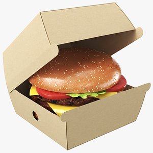 Detailed Burger Box