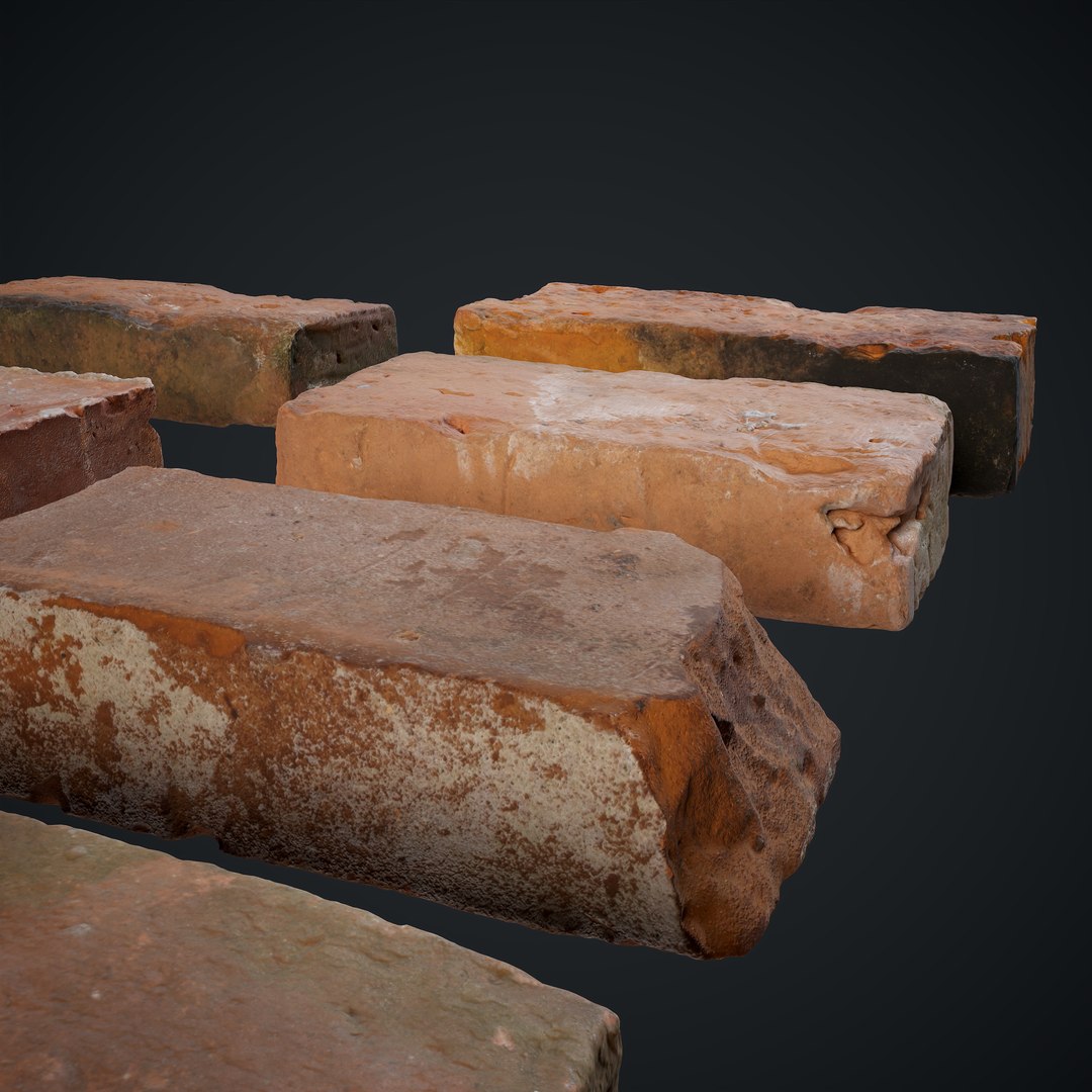 Scanned Bricks Pack model - TurboSquid 1907245