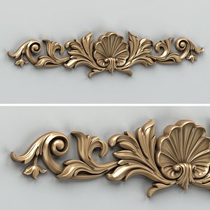 Carved decor horizontal 016