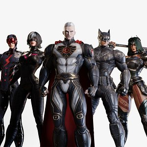 SUPERHERO GAME CHARACTERS - BUNDLE EDITION