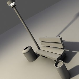 light bench 3d model
