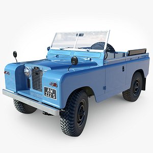 3D Land Rover Series IIA 88 Pickup Truck 1960