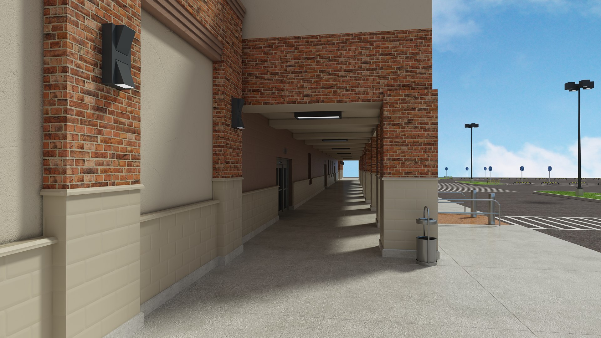 Retail Store Building 3D Model - TurboSquid 1970205