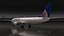 United Airlines Boeing 737 with Cockpit and Cabin Rigged for Maya 3D model