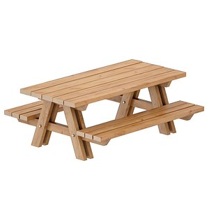Outdoor wooden table