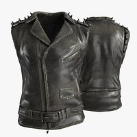 Leather Punk Rock Vest